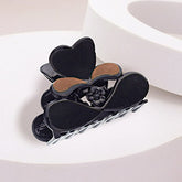 FELT HEART HAIR CLAW CLIP